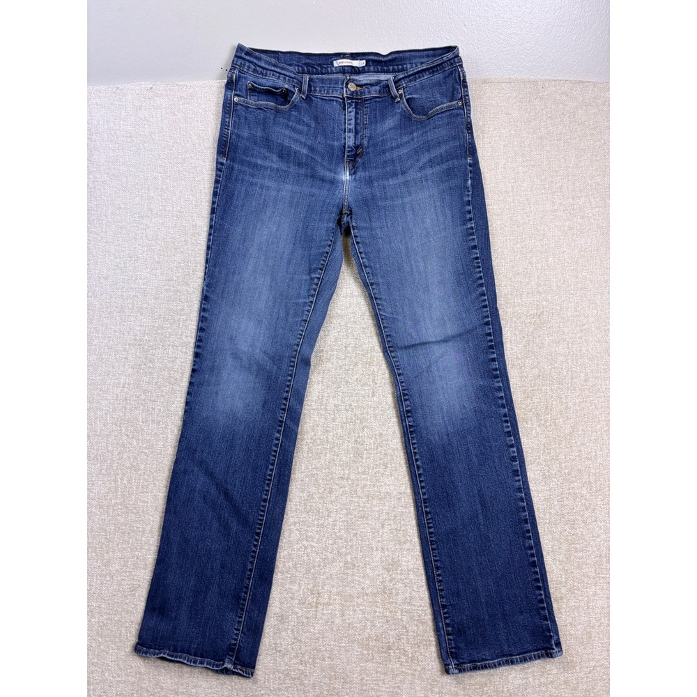 Levis 505 Straight Leg Jeans Womens 14L Blue Medium Wash Denim 15505-0111